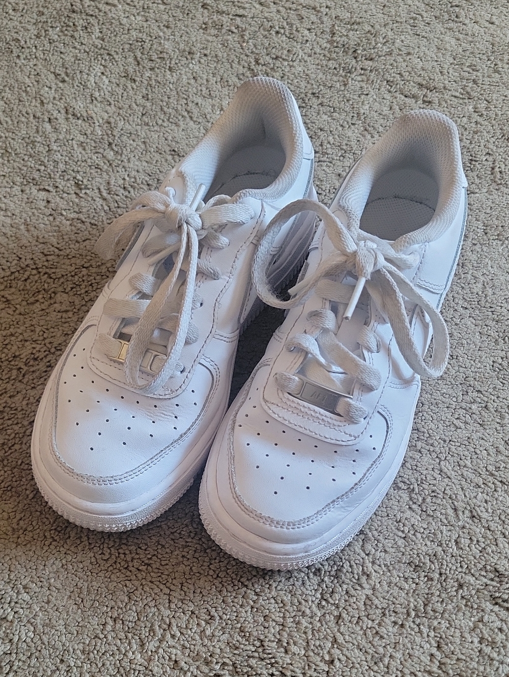 Nike Kids White Low-Top Lace-Up Sneakers